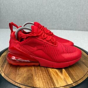 Nike Air Max 270 Men's Size 8 Women's 9.5 Triple Red Shoes Sneakers NWOT